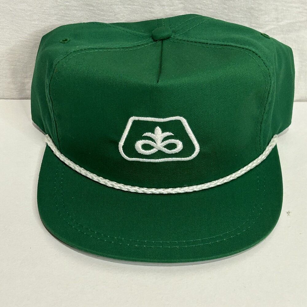Vintage K Products Pioneer Green Farm‎ Snapback Trucker Cap Hat USA Seed